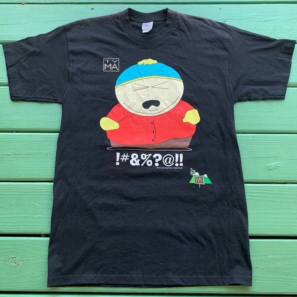Vintage South Park Cartman Black Shirt Size Large
